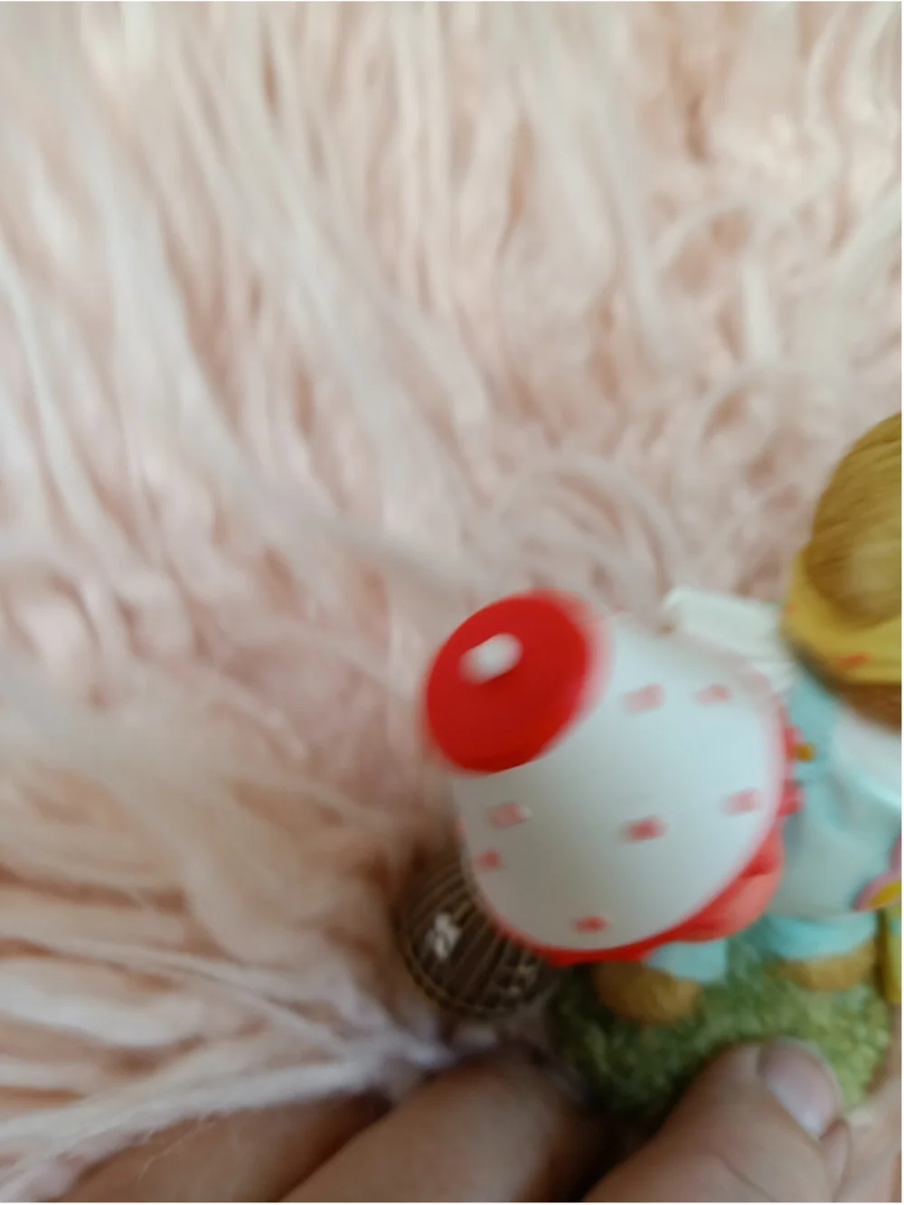 Cherished Teddies Nicole Girl Bear with Lamp, Birdcage & Purses Thrift Shopper